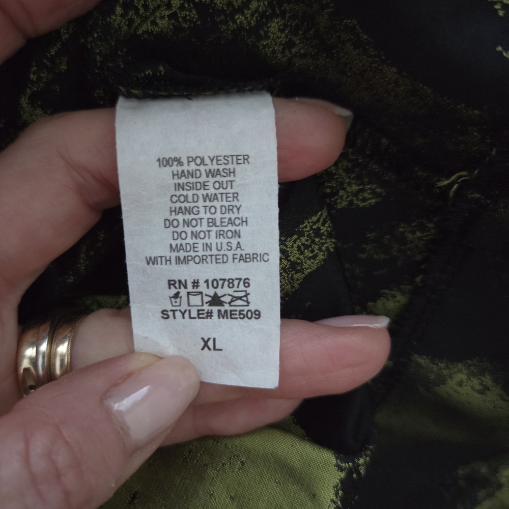 Sun Kim Lagenlook Abstract Print Vest Sleeveless Jacket XL - Picture 6 of 10